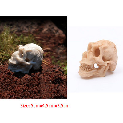 Ornamente pentru acvariu Decoratiune Rasina Rinocer Craniu cu coarne Forma cap de capra Rezervor de pesti Paianjen Scorpion Soparla Acvarii Adapost