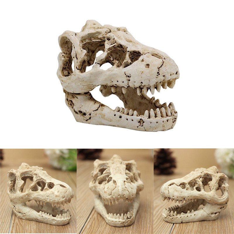 Ornamente pentru acvariu Decoratiune Rasina Rinocer Craniu cu coarne Forma cap de capra Rezervor de pesti Paianjen Scorpion Soparla Acvarii Adapost