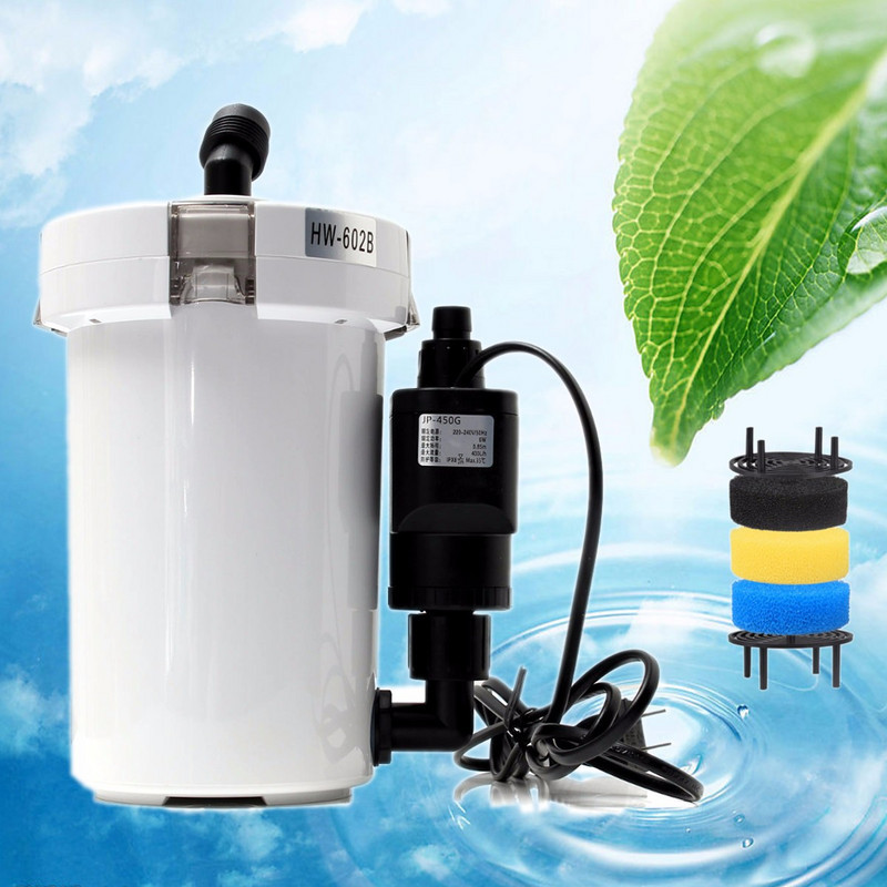 Sunsun Aquarium exterior Filtru HW-602 / HW-603 HW-602B HW-603B Butoi cu găleată externă ultra-silențios