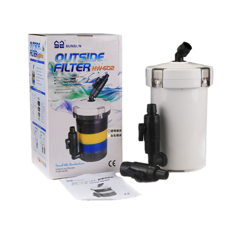 Sunsun Aquarium exterior Filtru HW-602 / HW-603 HW-602B HW-603B Butoi cu găleată externă ultra-silențios