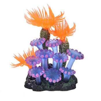 Изкуствен подводен корал Аквариум Симулация на аквариум Декорация Аквариум Фонове Растения Вода Трева Аксесоари Начало