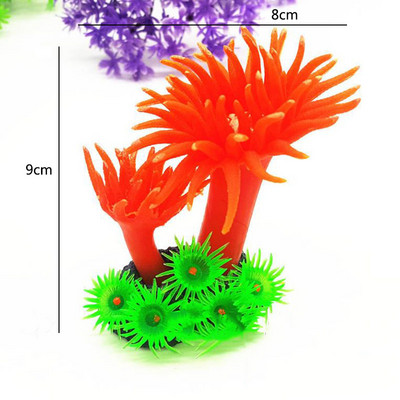 Coral subacvatic artificial pentru acvariu, simulare de acvariu, decorare, fundaluri de acvariu, plante, iarbă de apă, accesorii acasă