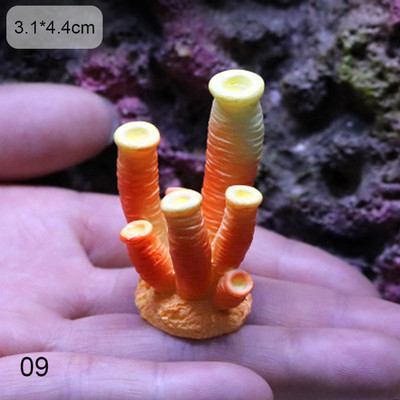 Vaigukorallkaunistus Värviline kala Akvaariumi kaunistus Kunstlik korall kaladele Tank Resin Reef Rock Haljastuskaunistused Kuumad