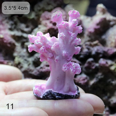 Vaigukorallkaunistus Värviline kala Akvaariumi kaunistus Kunstlik korall kaladele Tank Resin Reef Rock Haljastuskaunistused Kuumad