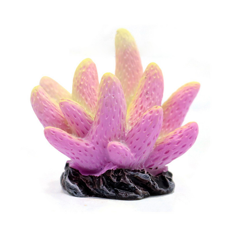 Vaigukorallkaunistus Värviline kala Akvaariumi kaunistus Kunstlik korall kaladele Tank Resin Reef Rock Haljastuskaunistused Kuumad