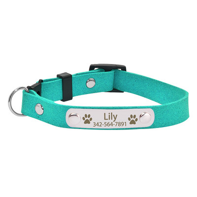 Prilagođena pločica s imenom Breakaway Ogrlica za mačke Personalizirana ugravirana ID oznaka s imenom Ogrlica s ogrlicom za mačke Mekana sigurnosna ogrlica za mačke za kućne ljubimce