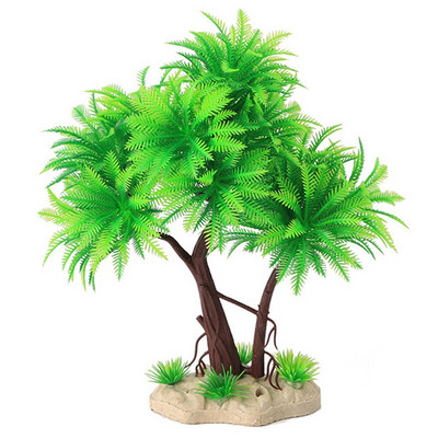 Τεχνητά φυτά ενυδρείου Διακόσμηση Μεγάλο ρεαλιστικό πλαστικό υποβρύχιο υδρόβιο νερό φυτά ζιζάνια Διακόσμηση θέασης δεξαμενής ψαριών