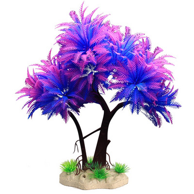 Τεχνητά φυτά ενυδρείου Διακόσμηση Μεγάλο ρεαλιστικό πλαστικό υποβρύχιο υδρόβιο νερό φυτά ζιζάνια Διακόσμηση θέασης δεξαμενής ψαριών