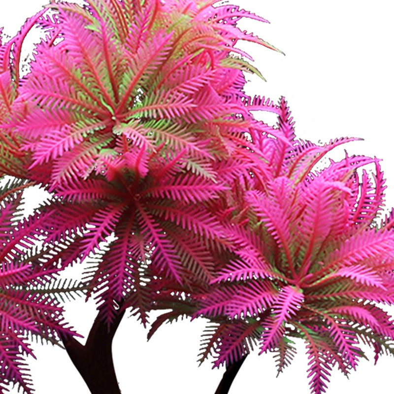 Τεχνητά φυτά ενυδρείου Διακόσμηση Μεγάλο ρεαλιστικό πλαστικό υποβρύχιο υδρόβιο νερό φυτά ζιζάνια Διακόσμηση θέασης δεξαμενής ψαριών