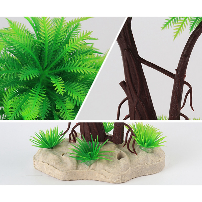Τεχνητά φυτά ενυδρείου Διακόσμηση Μεγάλο ρεαλιστικό πλαστικό υποβρύχιο υδρόβιο νερό φυτά ζιζάνια Διακόσμηση θέασης δεξαμενής ψαριών