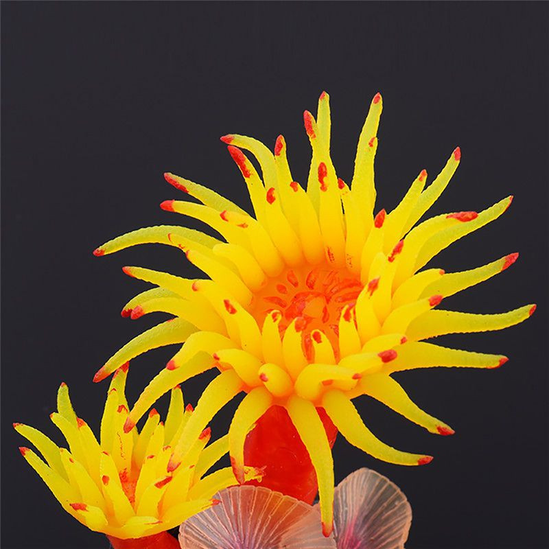 Akvaariumi simulatsioon korallidekoratsioon silikoonist kunstlik akvaarium võltskorallitaim veealune mereanemooni ornament