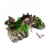 Acvariu Acvariu Decor pentru amenajari peisagistice Pod Ornamente peisagistice Pavilion Arbor planta Rasina Articole pentru animale de companie Decoratiuni pentru casa