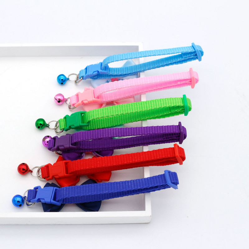 Декорация на лък Нашийник за домашни любимци Регулируем дизайн на точки Сладък звънец Нашийник с панделка Куче Лъка Нашийник за коте Стоки за домашни любимци Аксесоари за дрехи