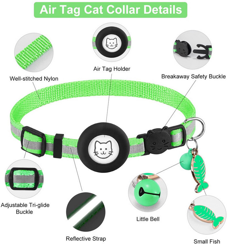 Για Apple Airtag Θήκη Dog Cat Bell Collar GPS Finder Φωτεινή προστατευτική θήκη για Apple Air Tag Case Tracker Pet Προμηθευτής