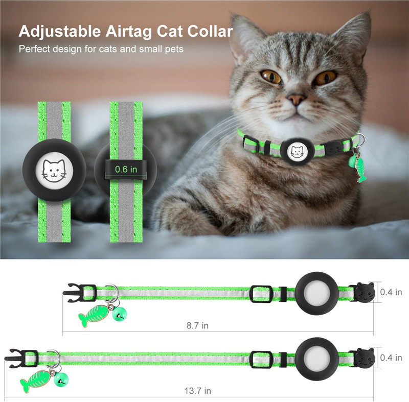 Για Apple Airtag Θήκη Dog Cat Bell Collar GPS Finder Φωτεινή προστατευτική θήκη για Apple Air Tag Case Tracker Pet Προμηθευτής