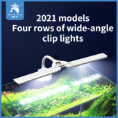 110-240V rezervor de pește clemă acvariu rezervor de iarbă umedă apă de mare iluminare cu LED mini temporizator clip de lumină patru rânduri unghi larg clip de lumină