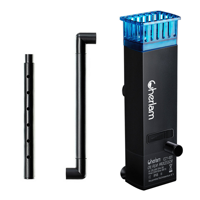 Εργαλείο αφαίρεσης φιλμ Επεξεργαστή φιλμ Auto Oil 3W φίλτρου επιφανείας ενυδρείου για φίλτρο 220-240V