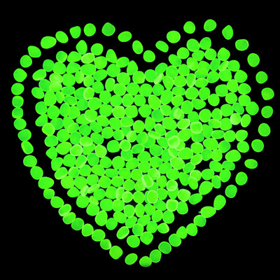 300 buc/set ornament luminos pentru amenajare a grădinii pentru acvariu pentru acvariu, piatră artificială noctilucentă, pietriș care emite lumină