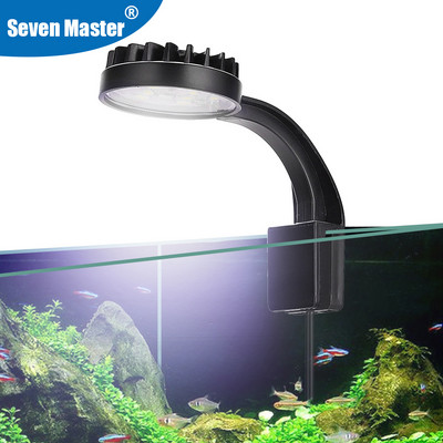 Аквариум Мини светлина Led щипка за растения Водна сладководна вода Трева Висока яркост Ниска температура USB лампи за аквариум