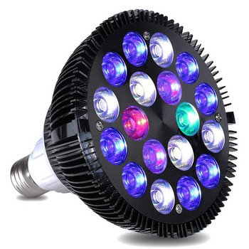 E27 LED крушка за аквариум 12W-54W пълен спектър лампа за аквариум PAR38 SPOT резервоар за солена вода Коралов риф растения отглеждат LED светлини D30