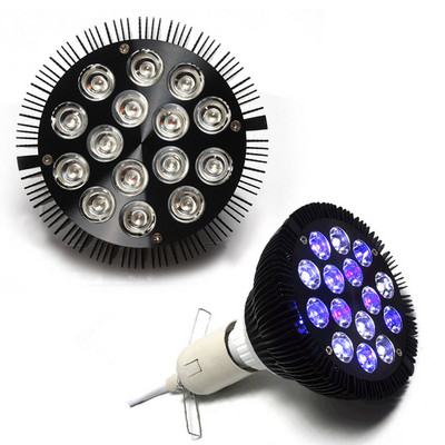Bec LED E27 pentru acvariu 12W-54W Lampă pentru rezervor de pește cu spectru complet PAR38 SPOT Rezervor de apă sărată Plantele de recif de corali cresc lumini LED D30