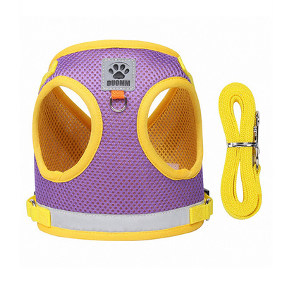 Pet Vest Cats Harmess Leash Set Puppy Training Walking Losts for Small Cats Dogs Reflective Safety Dog Chest Lap Pug Bulldog