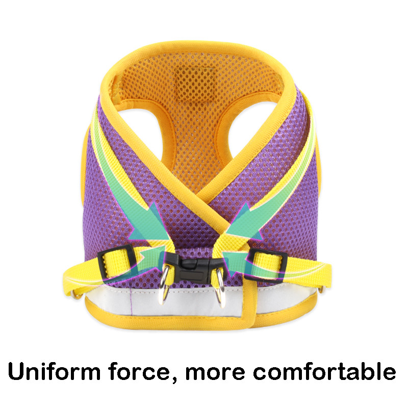 Pet Vest Cats Harmess Leash Set Puppy Training Walking Losts for Small Cats Dogs Reflective Safety Dog Chest Lap Pug Bulldog