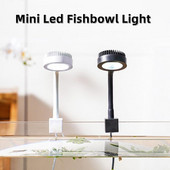 Lumină portabilă cu LED de 5W, lămpi de încărcare prin USB, lampă pentru iarbă de apă, tip clip, luminozitate ridicată, pentru accesorii pentru acvariu.