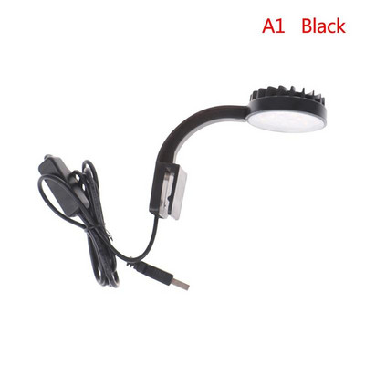Lumină portabilă cu LED de 5W, lămpi de încărcare prin USB, lampă pentru iarbă de apă, tip clip, luminozitate ridicată, pentru accesorii pentru acvariu.