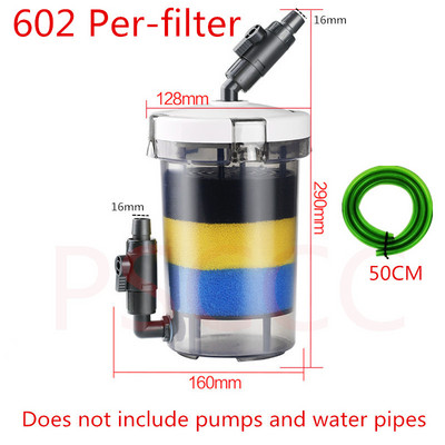 HW603 HW602 akvaariumifilter Väline paak Värske vee tarvikud Tööriistad Akvaariumifiltri tarvikud Uus HW-602B HW-603B