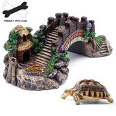 Διακόσμηση ενυδρείου Δεξαμενή ψαριών Γέφυρα Διακοσμητικά τοπίου Περίπτερο Ρητίνη δέντρου Νέο G3615