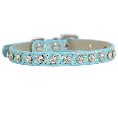 SUPREPET Shining Diamond Rhinestone Cat Collar Puppy Baby Dog Cat Collar Kožni remen za pribor za mačiće