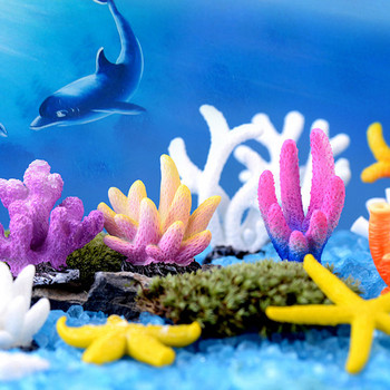 Πολύχρωμο ενυδρείο από ρητίνη Τεχνητή διακόσμηση κοραλλιογενών υφάλων Δεξαμενή ψαριών Coral Stone Τοπίο Στολίδι Αξεσουάρ ενυδρείου