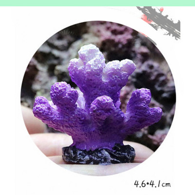 Acvariu din rășină colorată, decorație artificială pentru recif de corali, rezervor de pește, piatră de corali, ornament pentru peisaj, accesorii pentru acvariu
