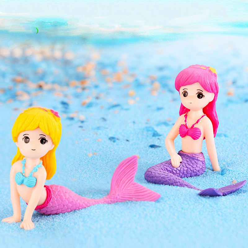 1 buc. Acvariu pentru acvariu, ornament de sirenă drăguță, pentru acvariu, pentru birou, accesorii, pentru decorare pentru acvariu