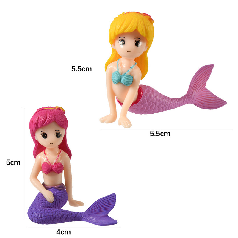 1 buc. Acvariu pentru acvariu, ornament de sirenă drăguță, pentru acvariu, pentru birou, accesorii, pentru decorare pentru acvariu