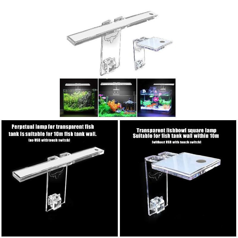 Lampă cu LED pentru acvariu Lumină pentru plante Se potrivește rezervoarelor cu grosimea de 3-8 MM Lampă acvatică Lumină pentru suport pentru acvariu Produse pentru animale de companie Iluminat decorativ