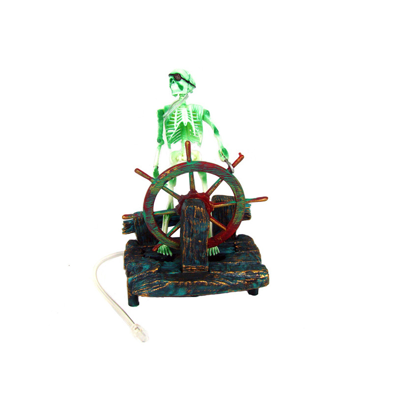 Vruća dekoracija za akvarij Kostur na WC školjki Ukrasni ukras za akvarij WJ07