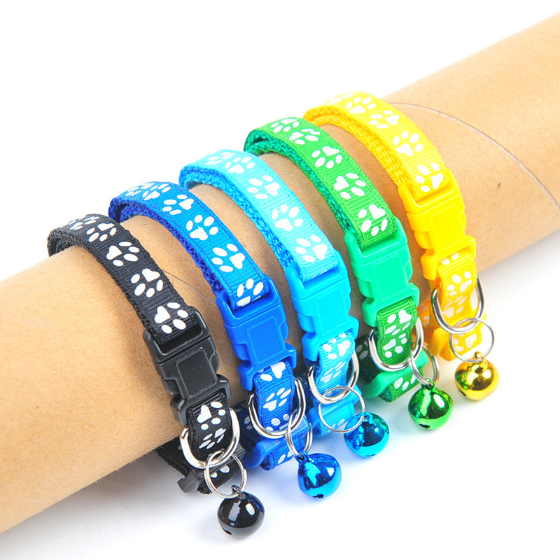 1 buc. Accesorii colorate pentru animale de companie, pisică, guler pentru câine, colier Teddy Bomei, câine, desene animate, gulere amuzante pentru amprenta, cataramă reglabilă pentru animale de companie