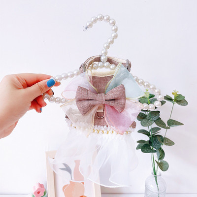 Fire Fairy Bowknot Lesa pentru pisici Haina Reglabil Kitty Dog Ham Curea piept Rochie Nylon Lesa pentru animale de companie Centura de siguranta Accesorii pentru pisici