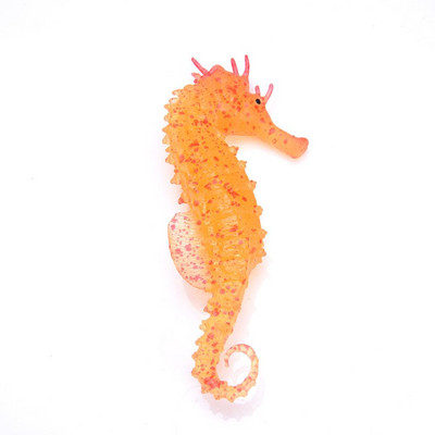 Aquarium Luminous Seahorse Ornament Glow in Dark Εξωραϊσμός Silicone Sea Horse Glowing Fish Tank Decoration Hippocampus Sale