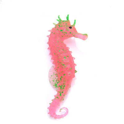 Aquarium Luminous Seahorse Ornament Glow in Dark Εξωραϊσμός Silicone Sea Horse Glowing Fish Tank Decoration Hippocampus Sale
