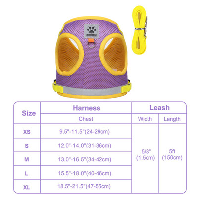 Σετ λουριών με λουρί για κουτάβια γάτας Μαλακό αναπνεύσιμο διχτυωτό γιλέκο γάτας με λουρί για σκύλους γάτας για γατάκι Chihuahua