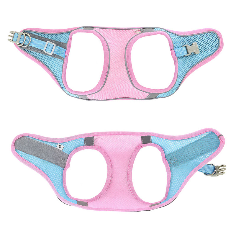 Σετ λουριών με λουρί για κουτάβια γάτας Μαλακό αναπνεύσιμο διχτυωτό γιλέκο γάτας με λουρί για σκύλους γάτας για γατάκι Chihuahua