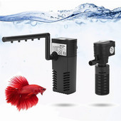 Filtru intern pentru acvariu 3 în 1, cu creșterea oxigenului, pompă de apă, mini filtru submersibil pentru rezervor de pește, potrivit 60L-180L 200L/H