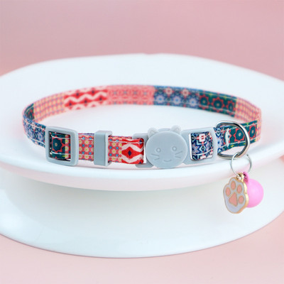 Boho etniline kassi kaelarihm, reguleeritav kassi kaelarihm kellukeste ja õrnade ripatsidega lemmikloomade kadumist ennetav kaelarihm kassipoegadele ja kutsikatele