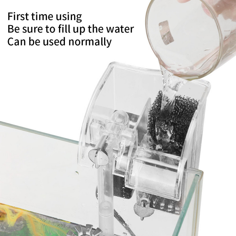 AISITIN filtar zidni vodopadni filtar vanjski filtar spremnik za ribe kisik pumpa filtar spremnika za kornjače tretman filmom pamučnog ulja