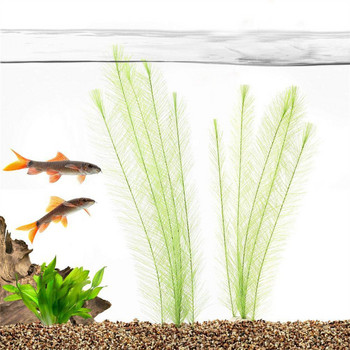 Simulation Feather Water Grass Climbing Pet Landscaping Plant Fish Tank Decor Plastic Grass Chickweed Aquarium Landscape Decor