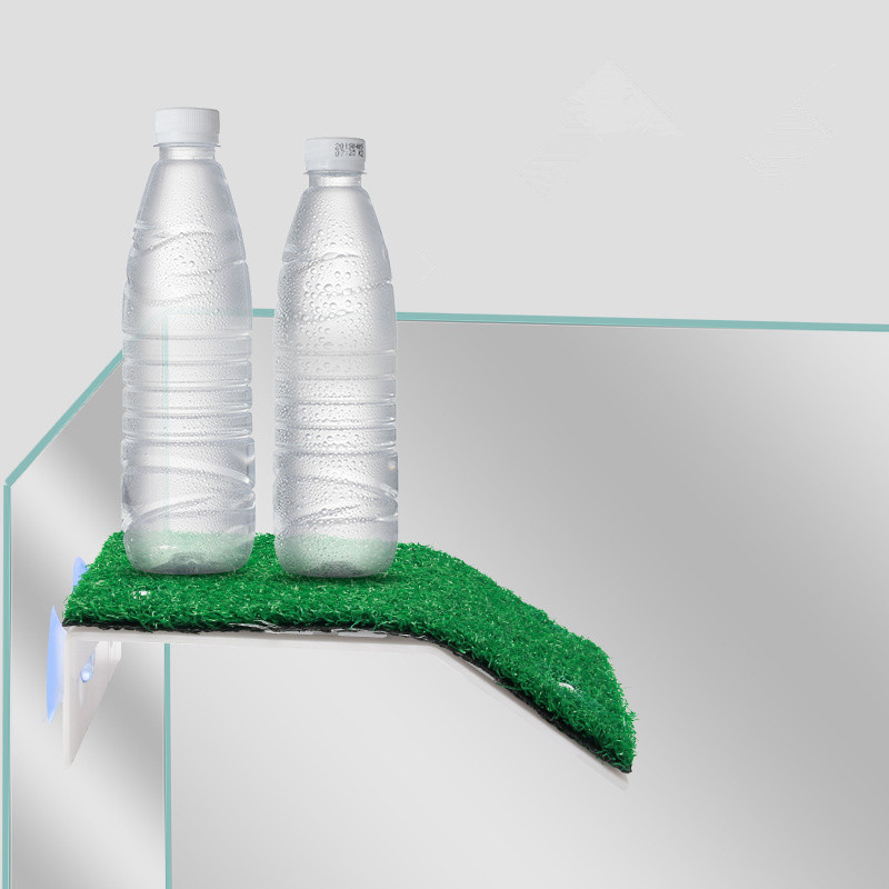 Platformă de pescuit broasca țestoasă Insula plutitoare Acvariu Insula cu mușchi Alpinism Scara broasca țestoasă Accesorii pentru acvariu de peluză Decorare