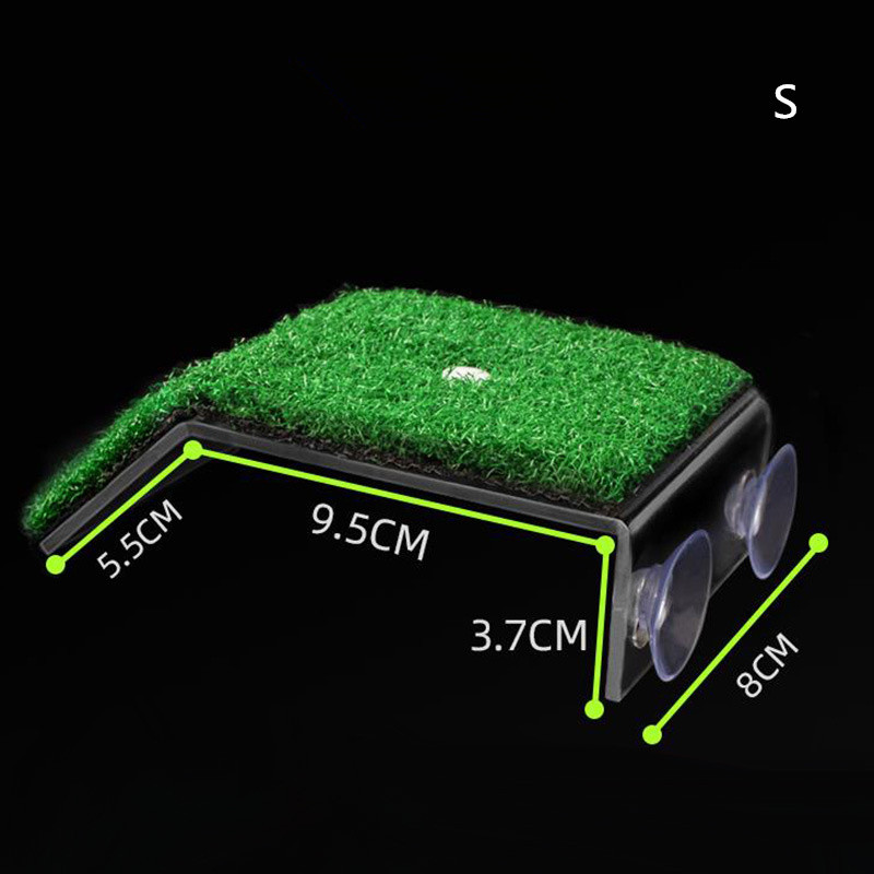 Platformă de pescuit broasca țestoasă Insula plutitoare Acvariu Insula cu mușchi Alpinism Scara broasca țestoasă Accesorii pentru acvariu de peluză Decorare